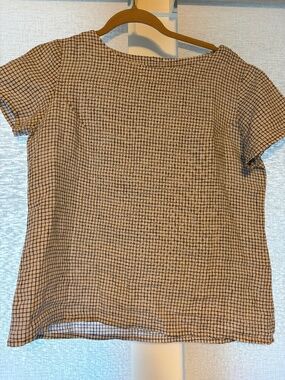 NPL Hamburg top S/M in white & black checks